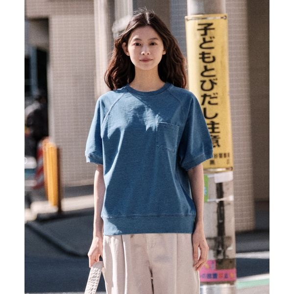 더리스 디엠스 젠 _래글런 쮸리 반팔 티셔츠_블루 오버핏 _LTSWB06CSL_이미지