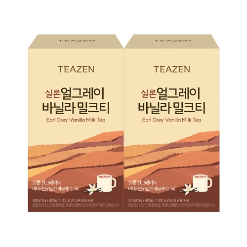 티젠 실론 얼그레이 바닐라 밀크티 20개입 (2개)_이미지