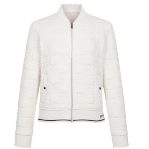 핑 자가드 블루종 점퍼 121D1JP181 (WH, 화이트)_이미지