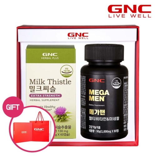 GNC 남성건강 플러스 세트 메가맨+밀크씨슬 _30153_이미지