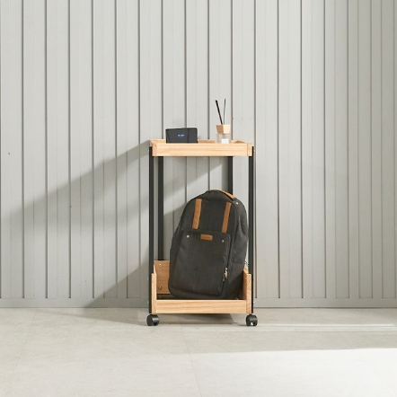 로쏘  아필레 참죽 원목 이동식 수납장 400