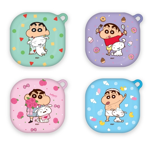 갤럭시 버즈 프로/라이브 짱구와 흰둥이 하드젤리 케이스