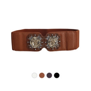 디꾸보 디꾸보 디꾸보 로즈 메탈 장식 버클 밴딩 여성벨트 ST920 722535_이미지
