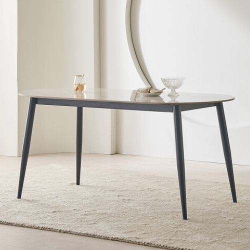 파로마 이즈 안데스 세라믹 타원 식탁 1600 (의자별도)_이미지