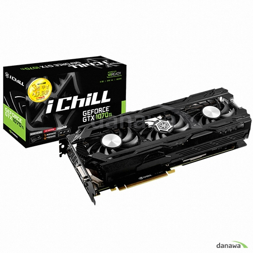 INNO3D iChiLL 지포스 GTX1070 Ti D5 8GB X3