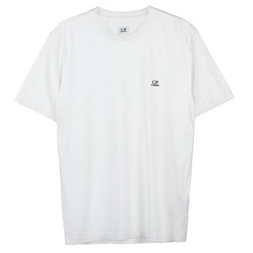 CP컴퍼니 저지 로고 반팔티 12CMTS046A 005100W (103, 화이트)_이미지