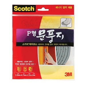 스카치 스카치 P형 문풍지 2.5m 2개입