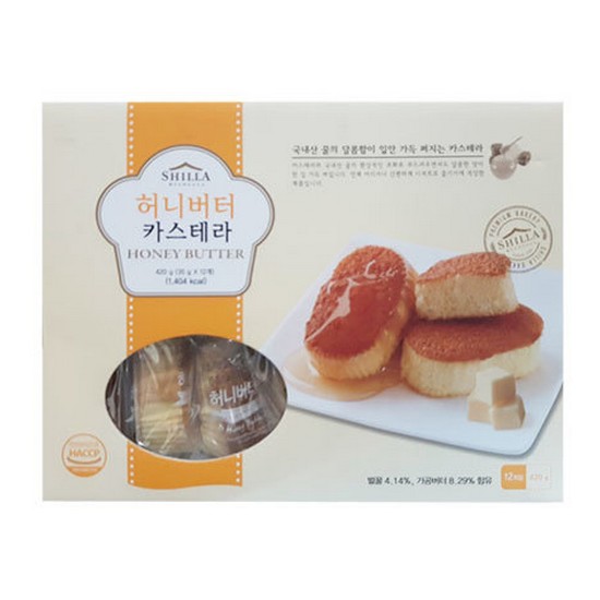 신라명과 허니버터 카스테라 12개입 420g (1개)_이미지