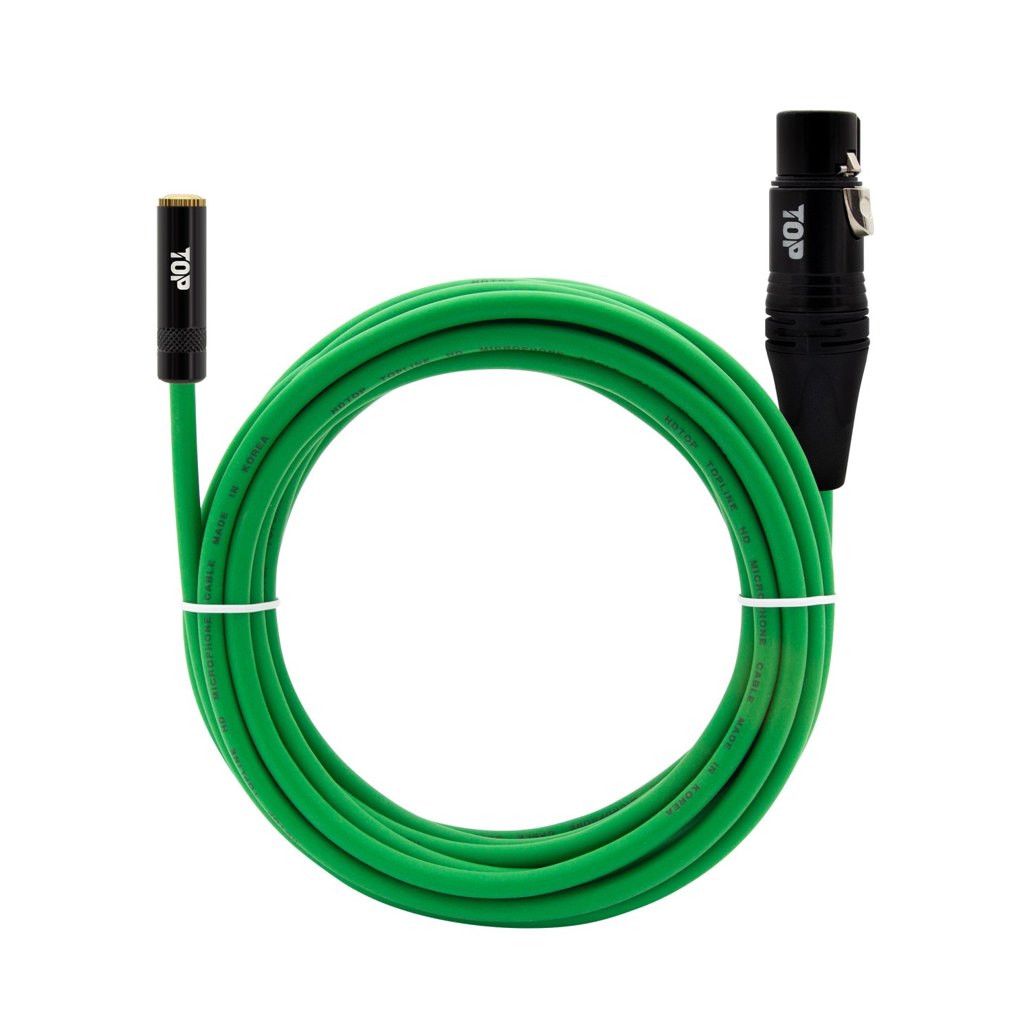 탑라인에이치디 HDTOP 3.5스테레오 암 to XLR 암 케이블 블랙그린