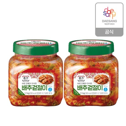 대상 종가 배추 겉절이 1.1kg (2개)_이미지