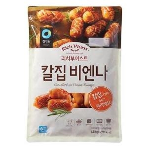 대상 청정원 리치부어스트 칼집비엔나 1.5kg_이미지