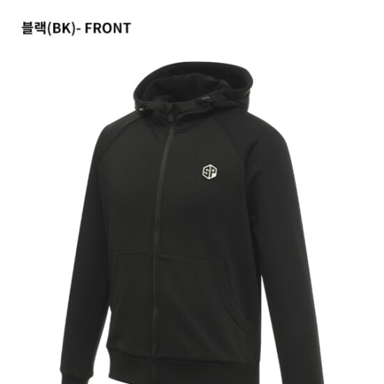 디즈니골프 심플 로고 기모 후드 집업 SO4MTW030_이미지