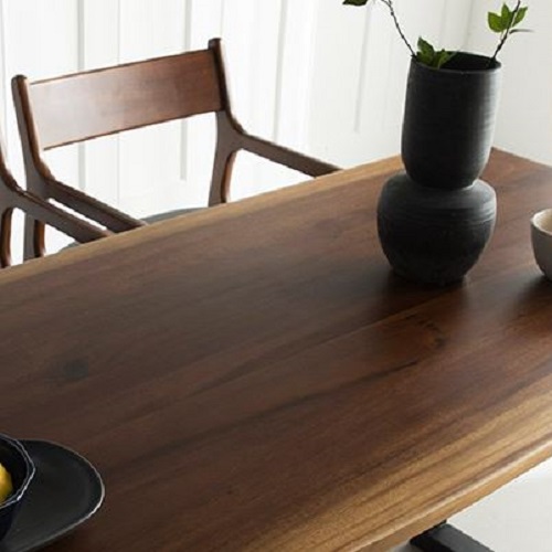 장인가구 에픽 로즈우드 우드슬랩 식탁 1350 (의자4개)_이미지