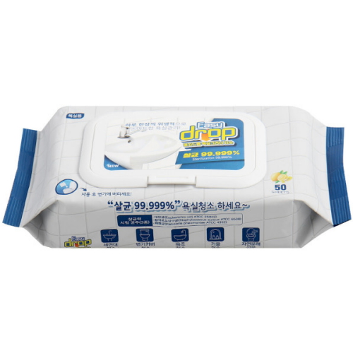 이지드롭 욕실크리너 티슈 캡형 50매 (6팩)_이미지