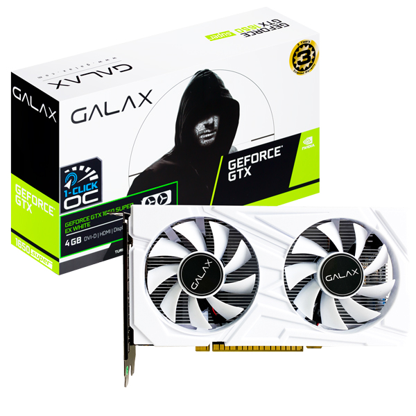 갤럭시 GALAX 지포스 GTX 1650 SUPER EX WHITE OC D6 4GB_이미지