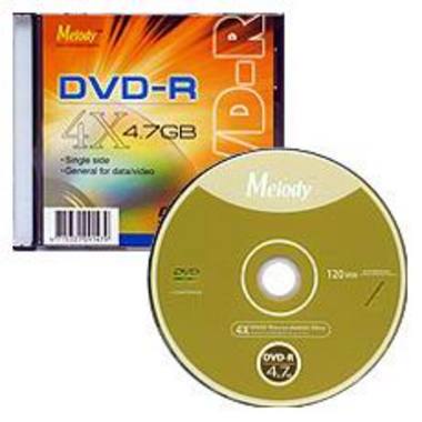 멜로디 DVD-R 4.7GB 4x 슬림 1장