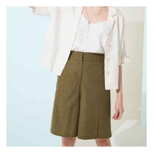 모데나 인하 G. 린넨 블렌디드 반바지 1135954_이미지