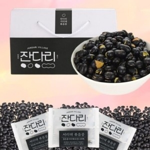  식탁로드 잔다리 국산 서리태 볶음콩 콩튀김 볶은 검은콩 선물용 [12g,33봉]