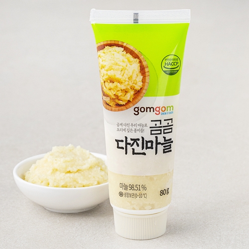 곰곰 다진마늘 튜브타입 80g (4개)_이미지