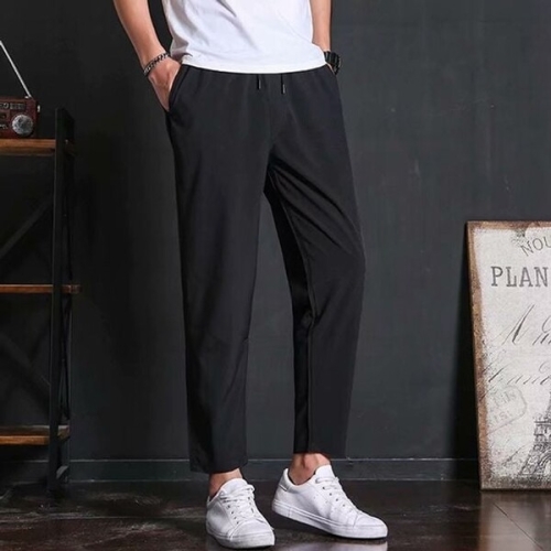 여름 얇은소재 깔끔한 밴딩바지 WEED32C