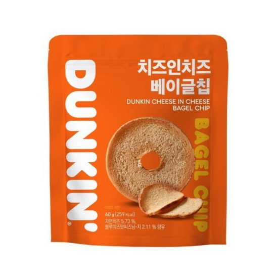 던킨도너츠 치즈인치즈 베이글칩 60g (1개)_이미지