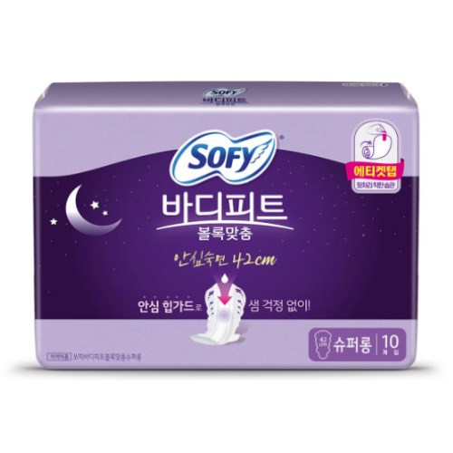  쏘피 바디피트 볼록맞춤 안심숙면 420 슈퍼롱 10개 [6팩(60개)]