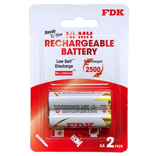 FDK 니켈수소 충전지 AA 2500mAh (2개)_이미지