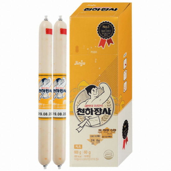 진주햄 천하장사 소세지 치즈 BIG 600g x2개_이미지