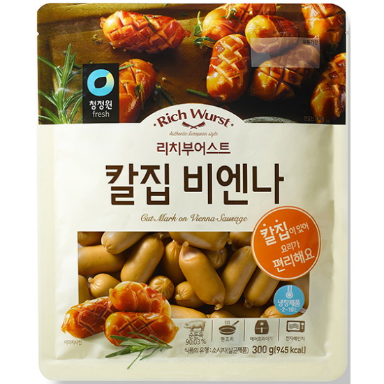 대상 청정원 리치부어스트 칼집 비엔나 300g (6개)_이미지