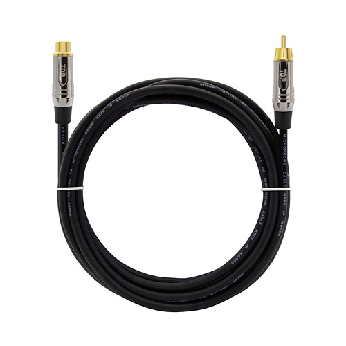 탑라인에이치디 HDTOP RCA FM 메탈블랙 연장 케이블 (7m, HT-TP3095)_이미지