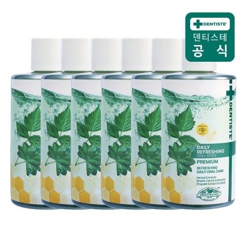 덴티스테 데일리 리프레싱 오랄린스 500ml (6개)_이미지