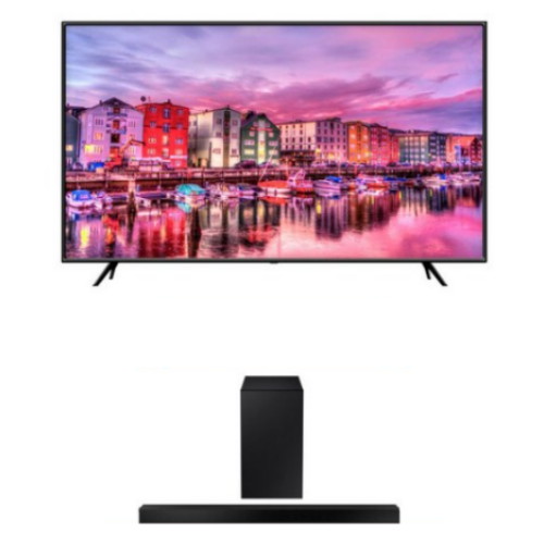 삼성전자 Crystal UHD KU85UT8180FXKR (벽걸이+사운드바, HW-T450)_이미지