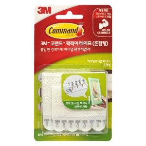 3M 코맨드 찍찍이 테이프 혼합 24입 5488