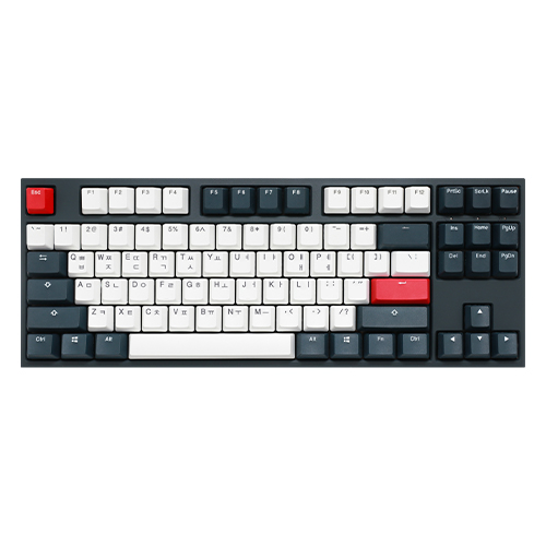 Ducky ONE 2 TKL SEAMLESS TUXEDO PBT 이중사출 한글 (저소음 적축)_이미지