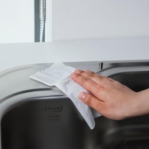 유한크로락스 세정살균티슈 오렌지 퓨전 캡형 75매 (1팩)_이미지