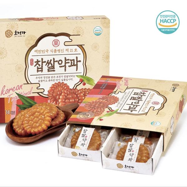 호정식품 호정가 찹쌀약과 세트 490g (1개)_이미지