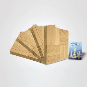 가베가족 KS1304 큰솔 원목카프라400pcs+예제집 포함_이미지