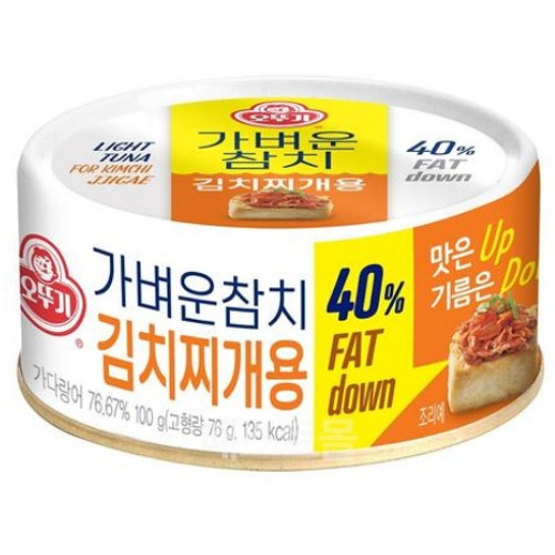 오뚜기 가벼운참치 김치찌개용 100g (1개)_이미지