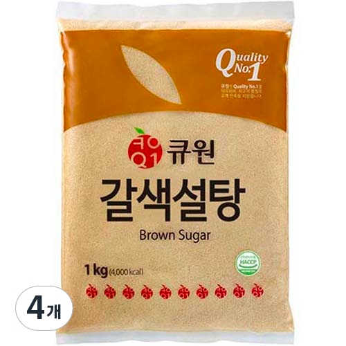 갈색설탕 1kg 4개