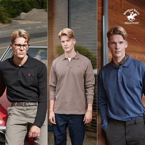 비버리힐즈폴로클럽 남성 코튼 블렌드 카라 티셔츠 3종_이미지