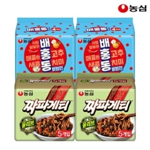 농심 짜파게티10개 + <b>배홍동</b> 비빔면8개