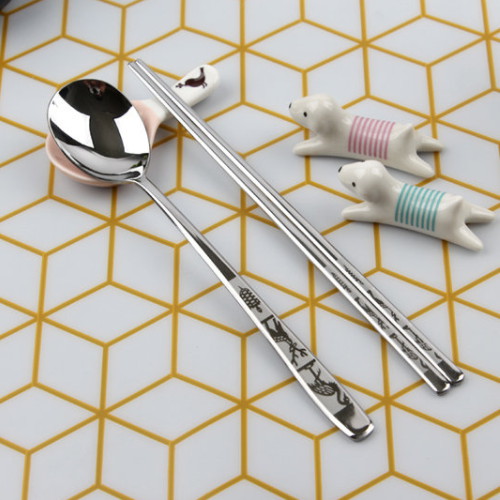 DMK 스텐 십장생 수저 (5개)_이미지