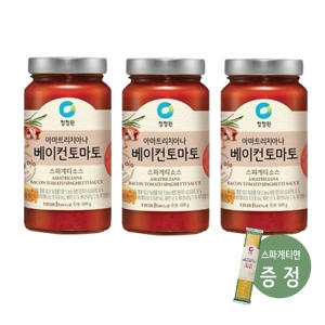 대상 청정원 아마트리치아나 베이컨 토마토 스파게티소스 600g (3개)