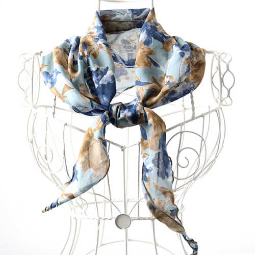 텐셀 삼각 쁘띠 스카프-안개낀 산책길_S7124