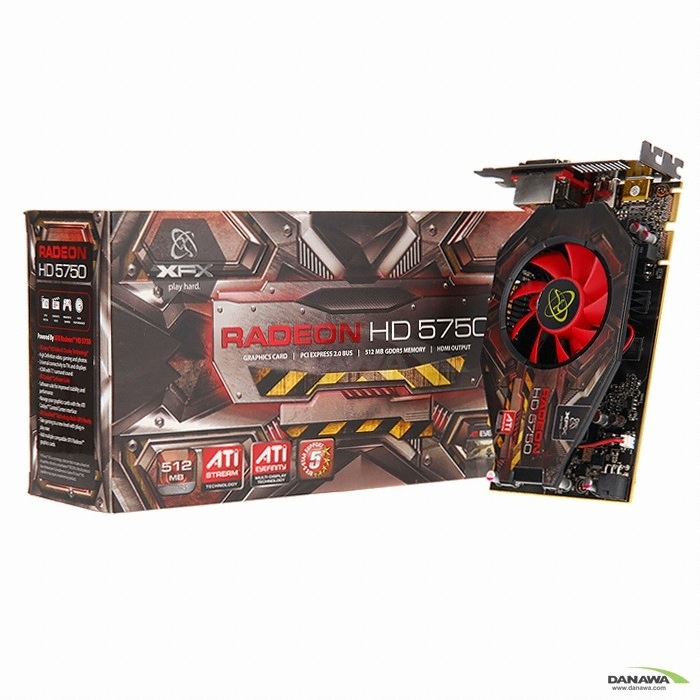 XFX �󵥿� HD 5750 Ʈ����X Edition D5 512MB