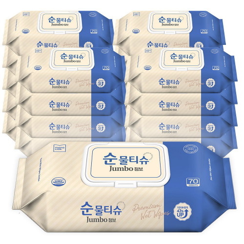 순 물티슈 점보 캡형 70매