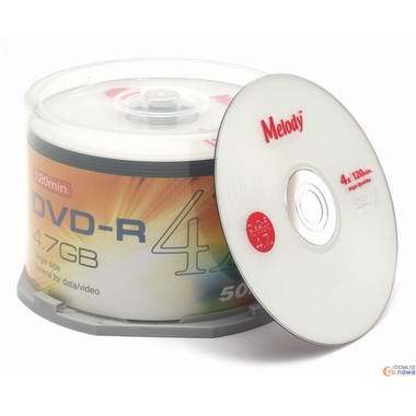 멜로디 DVD-R 4.7GB 4x 케익 50장_이미지