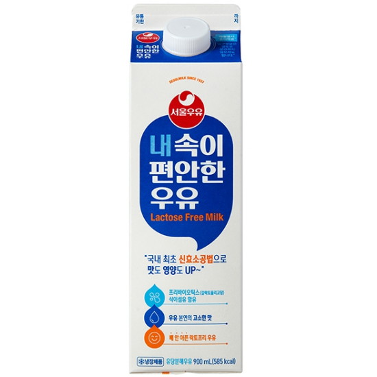 서울우유 내 속이 편안한 우유 900ml (4개)_이미지