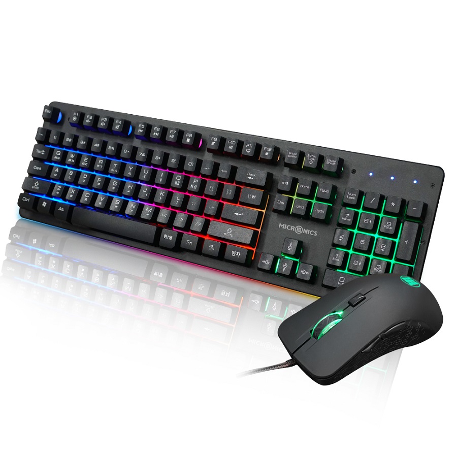 마이크로닉스 MANIC GS260 LED 게이밍 키보드 마우스 세트