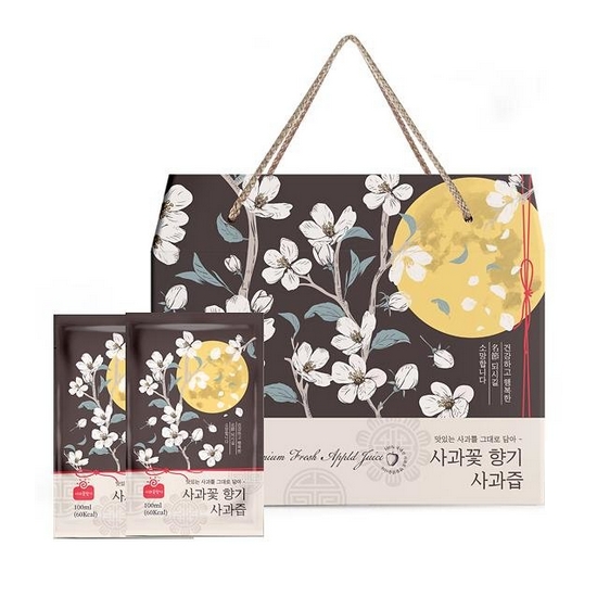 사과꽃향기 사과즙 명절선물세트 100ml 50포